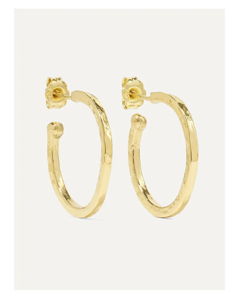 Jennifer Meyer Gehämmerte Creolen Aus 18 Karat Gold Gold