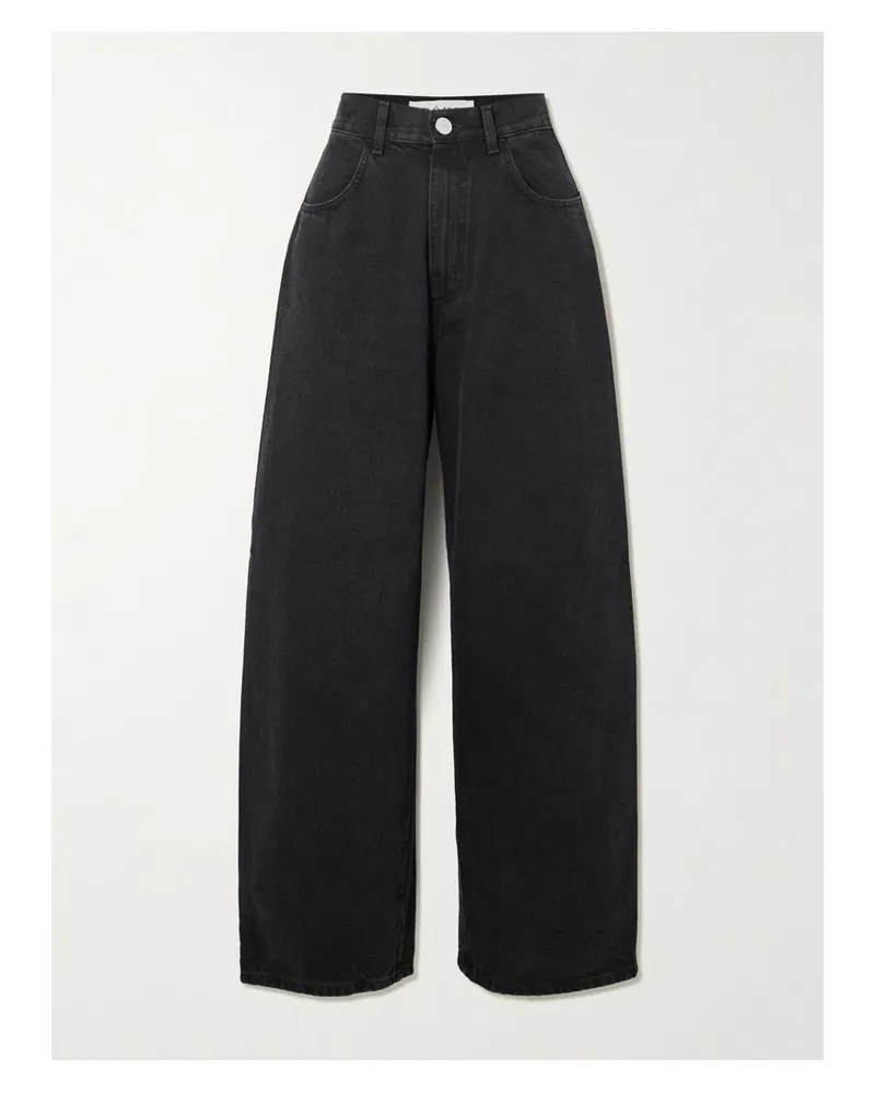 Róhe High-rise Wide-leg Jeans - Black Black