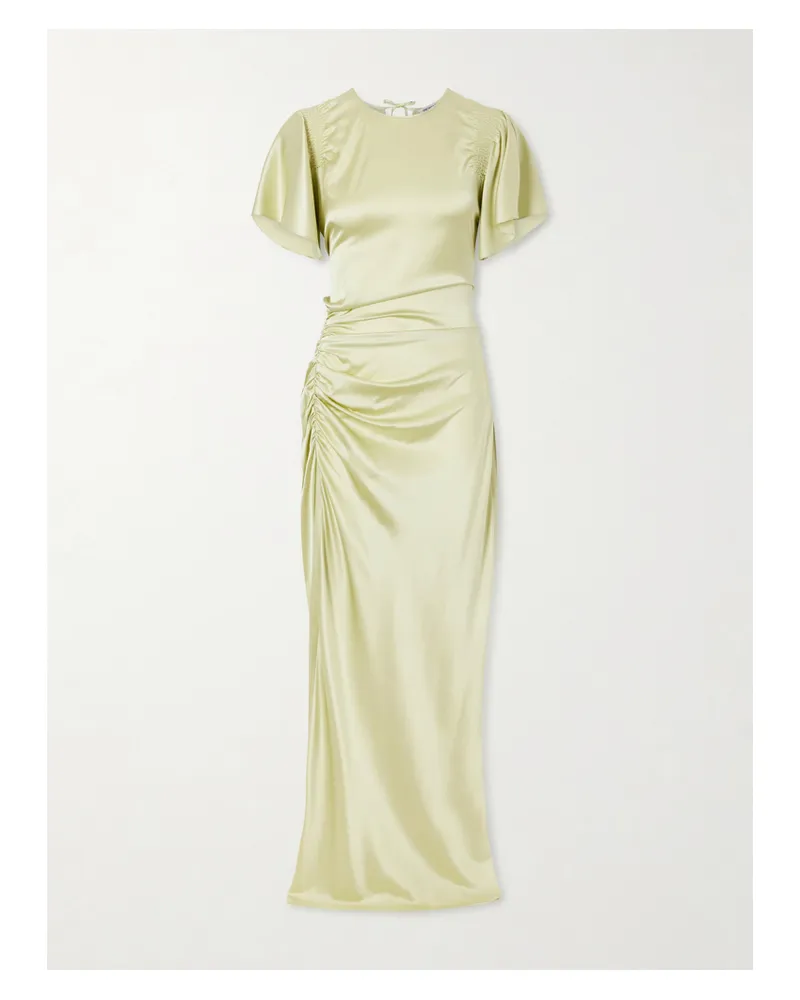 Veronica Beard Silk-blend Satin Gown - Green Green