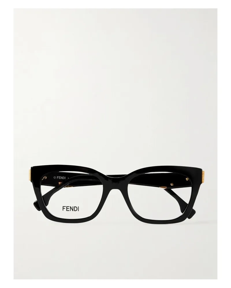 Fendi Fendi First Brille Mit Eckigem Rahmen Aus Azetat - Schwarz Schwarz