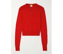 Lila Wool Cardigan - Red