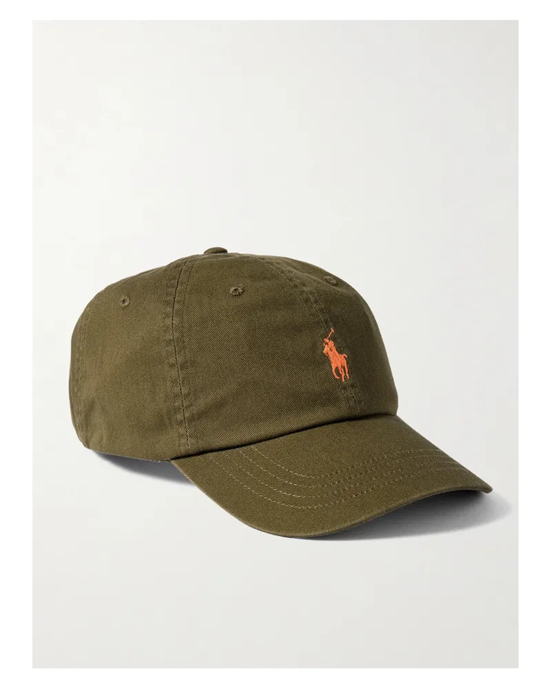 Ralph Lauren Embroidered Cotton-twill Cap - Green Green