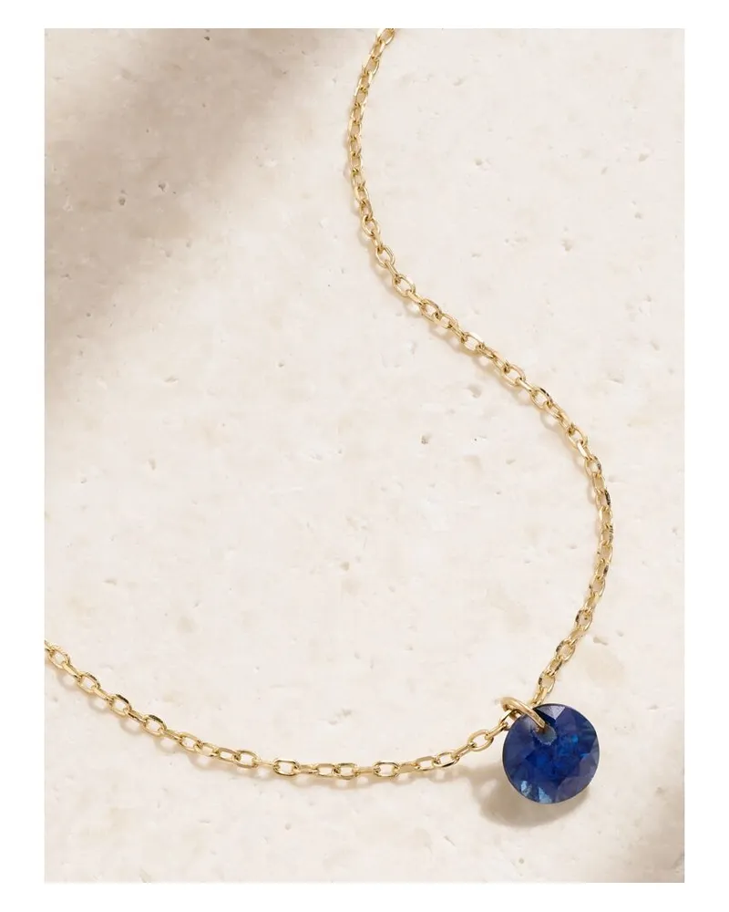 PERSEE Kette Aus 18 Karat Gold Mit Saphir - Blau Blau