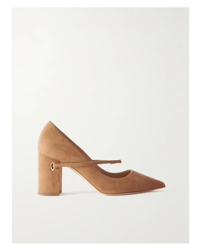 Jennifer Chamandi Lore 85 Pumps Aus Veloursleder - Braun Braun