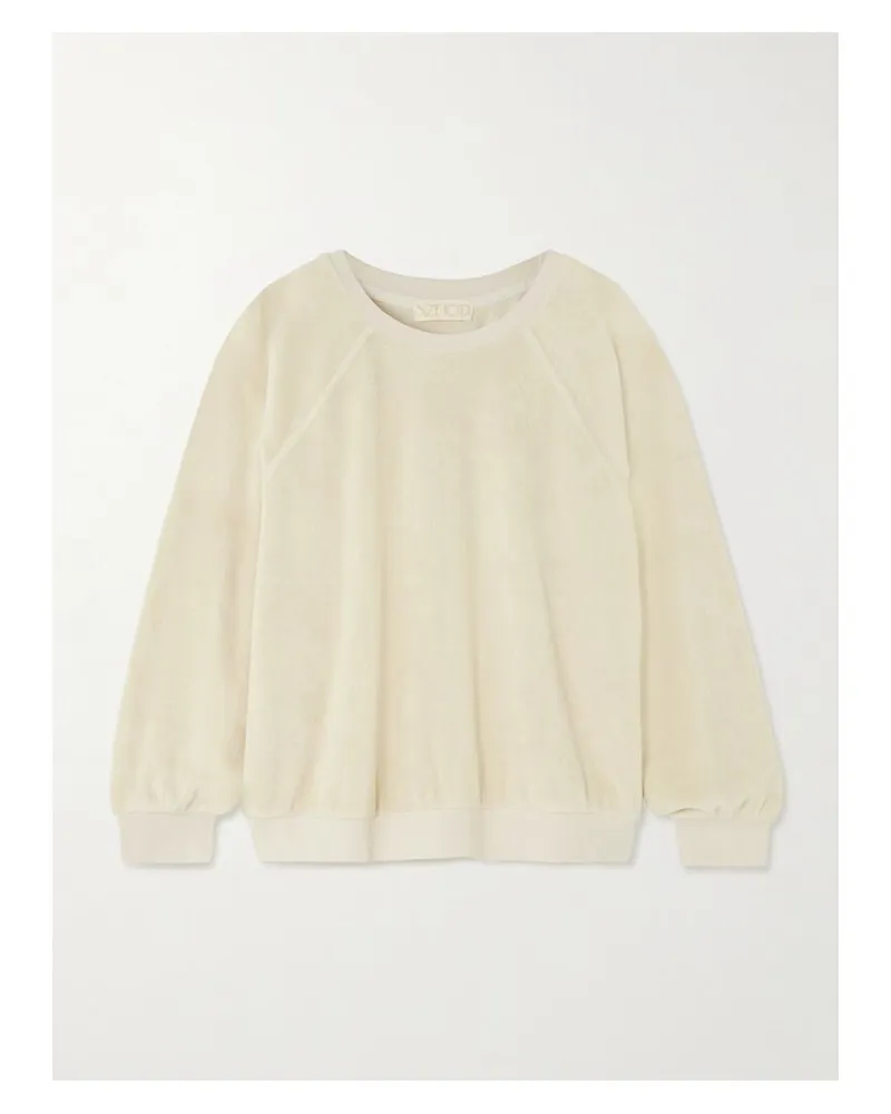 Suzie Kondi Samos Sweatshirt Aus Frottee Aus Einer Baumwollmischung - Ecru Ecru