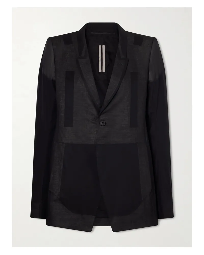 Rick Owens Blazer Aus Baumwolle - Schwarz Schwarz