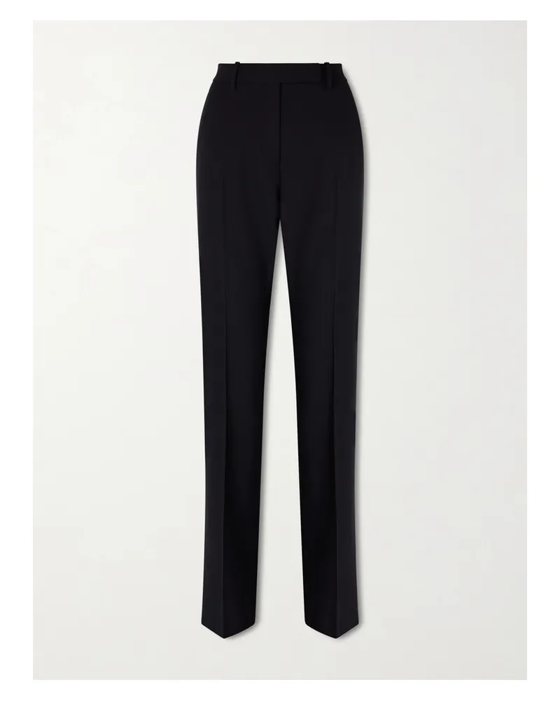 Tom Ford Hose Mit Geradem Bein Aus Grain De Poudre Aus Wolle - Schwarz Schwarz