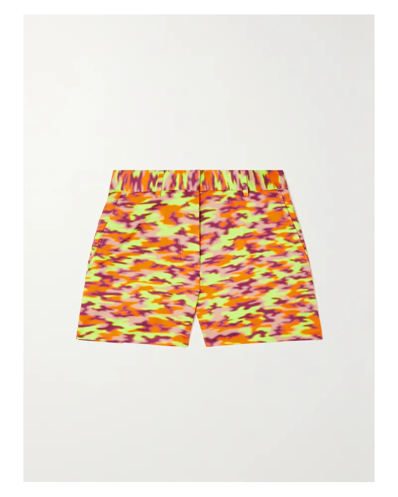 Dries van Noten Shorts Aus Bedruckter Baumwolle - Gelb Gelb
