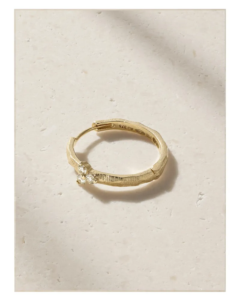 Pascale Monvoisin Gaby N°2 Einzelne Creole Aus 9 Karat Gold Mit Diamanten Gold