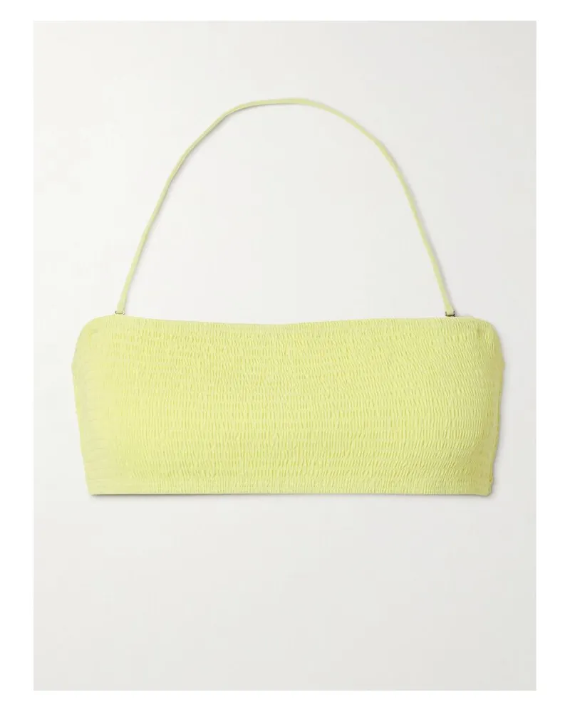 Tory Burch Bandeau-bikini-oberteil Mit Raffungen - Gelb Gelb