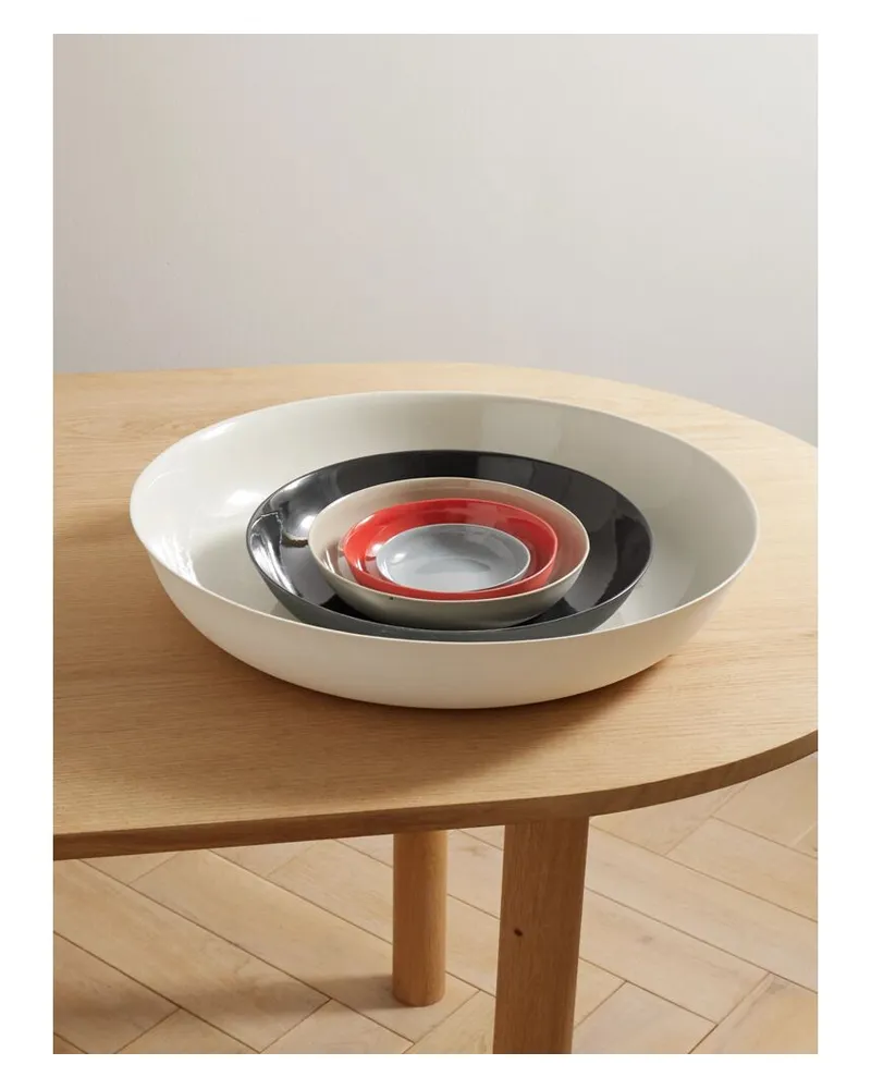 Mud Australia Pebble Set Aus Fünf Porzellanschalen - Weiß Weiß