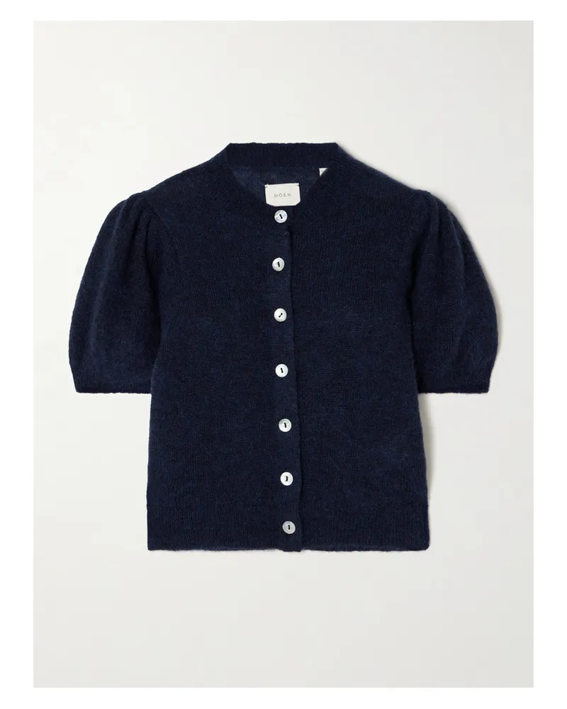 DÔEN Anisa Alpaca-blend Cardigan - Blue Blue