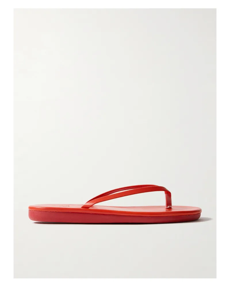 Ancient Greek Sandals Saionara Zehensandalen Aus Leder - Rot Rot