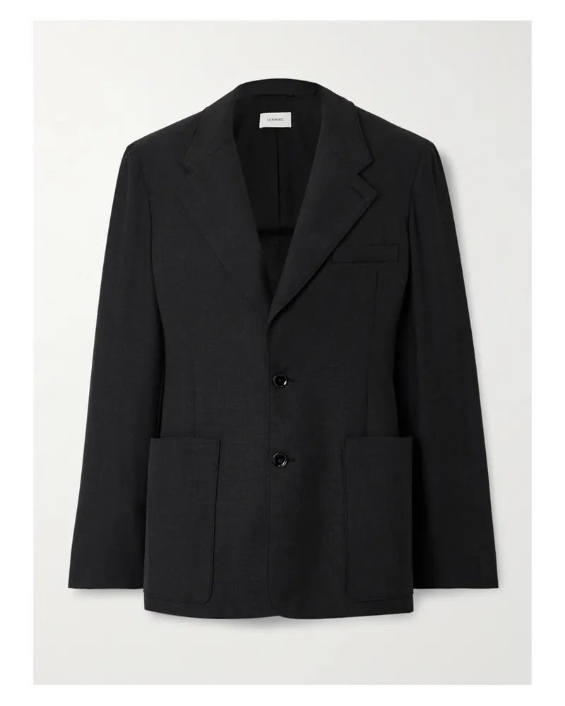 Christophe Lemaire Blazer Aus Grain De Poudre - Schwarz Schwarz