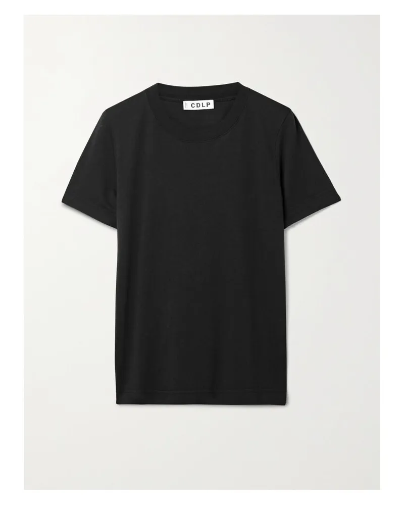 CDLP T-shirt Aus Einer Lyocell-baumwollmischung - Schwarz Schwarz