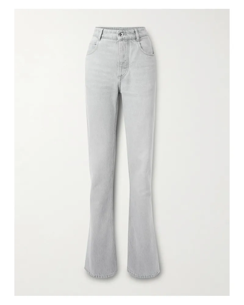 Bottega Veneta High-rise Straight-leg Jeans - Gray Gray