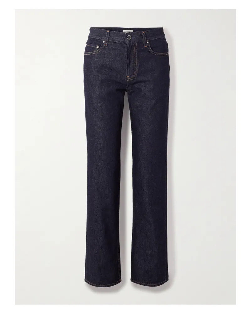 Totême Tief Sitzende Jeans Mit Geradem Bein Aus Bio-denim - Blau Blau