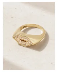 Sydney Evan Lips Ring aus 14 Karat  mit Diamanten Gold