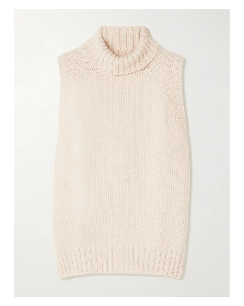 Johnstons of Elgin Ärmelloser Rollkragenpullover Aus Kaschmir - Neutral Neutral