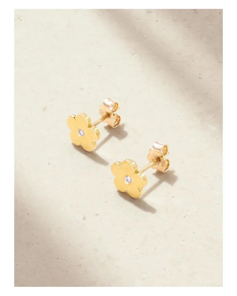 Jennifer Meyer Large Daisy Ohrstecker Aus 18 Karat Gold Mit Diamanten Gold