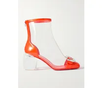 Minny Bubble 70 Ankle Boots Aus Pvc Mit Schnalle - Orange