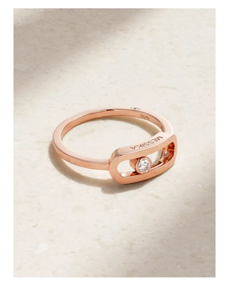 Messika Move Uno Ring Aus 18 Karat Roségold Mit Diamant Gold