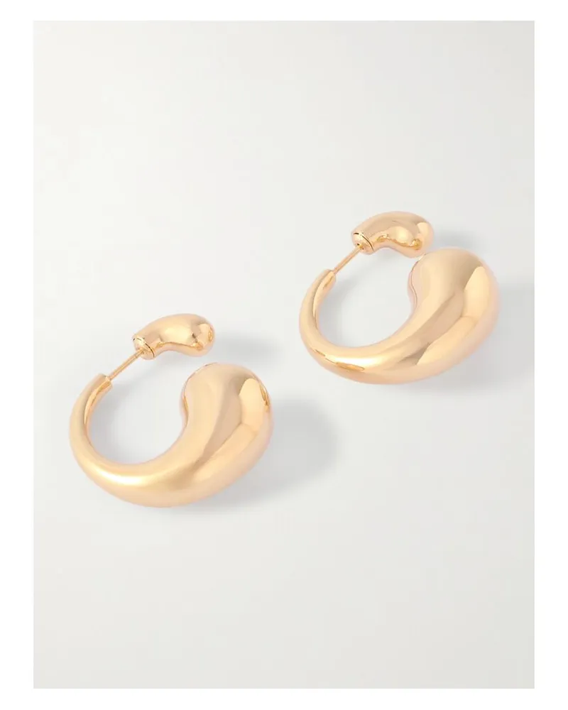 Bottega Veneta Goldfarbene Ohrringe Gold