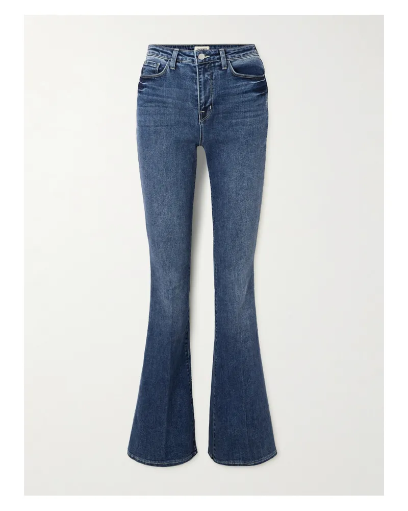 L'Agence Marty Hoch Sitzende Schlagjeans - Blau Blau