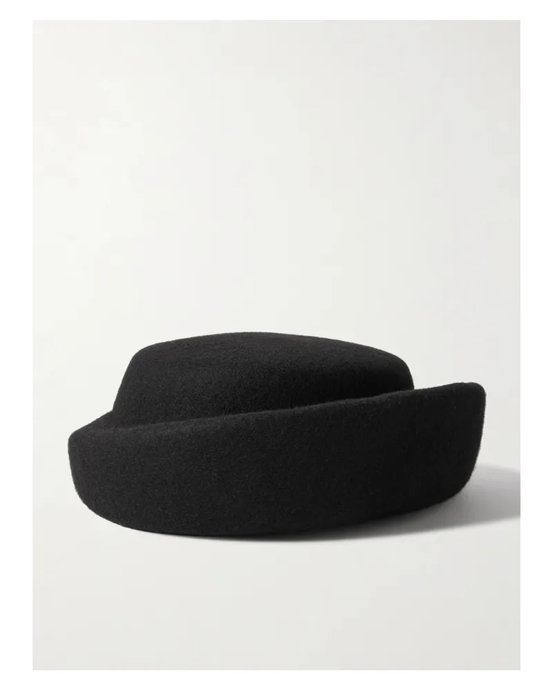 Gigi Burris Laura Wool-felt Pillbox Hat - Black Black