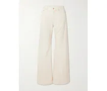 Snacks! The Lemon Twist Sneak High-rise Wide-leg Jeans - Neutrals