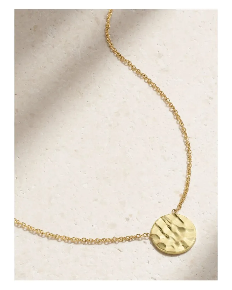 Jennifer Meyer Mini Hammered Disc Kette Aus 18 Karat Gold Gold