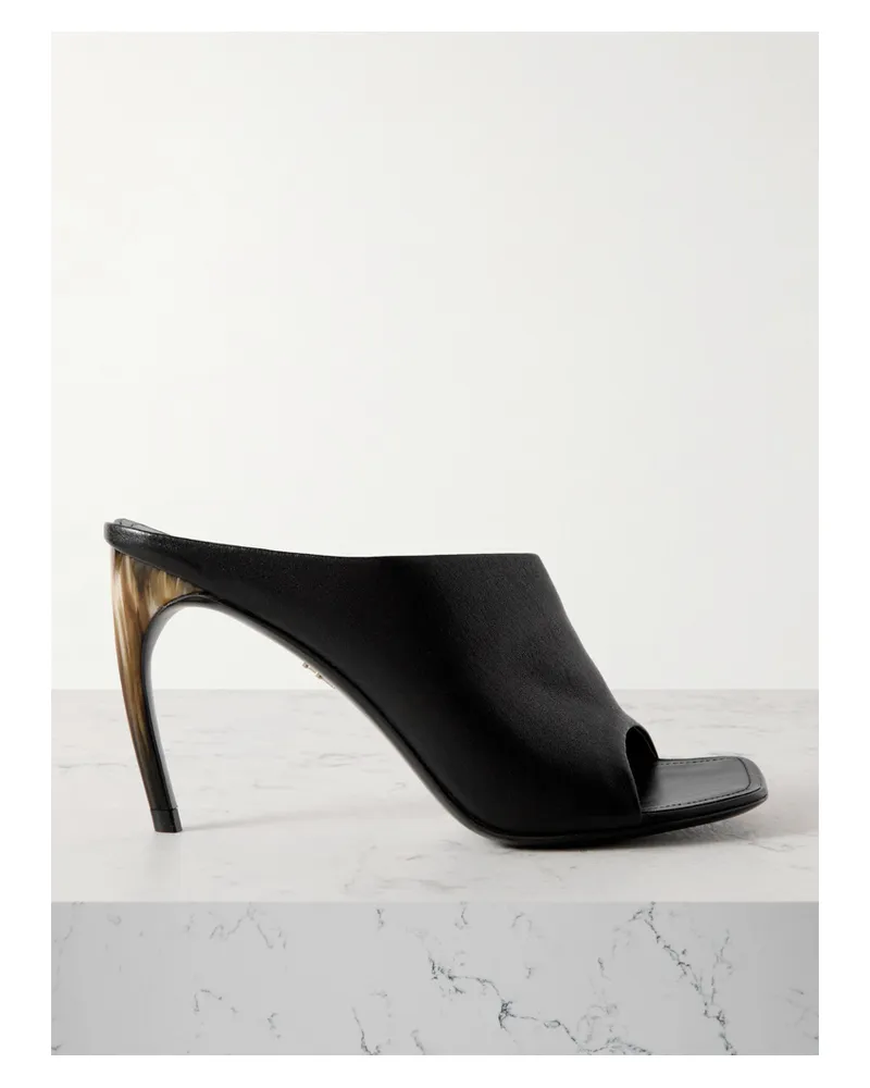 Ferragamo Nymphe Mules Aus Leder - Schwarz Schwarz