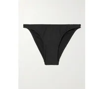 Pompano Scalloped Bikini Briefs - Black