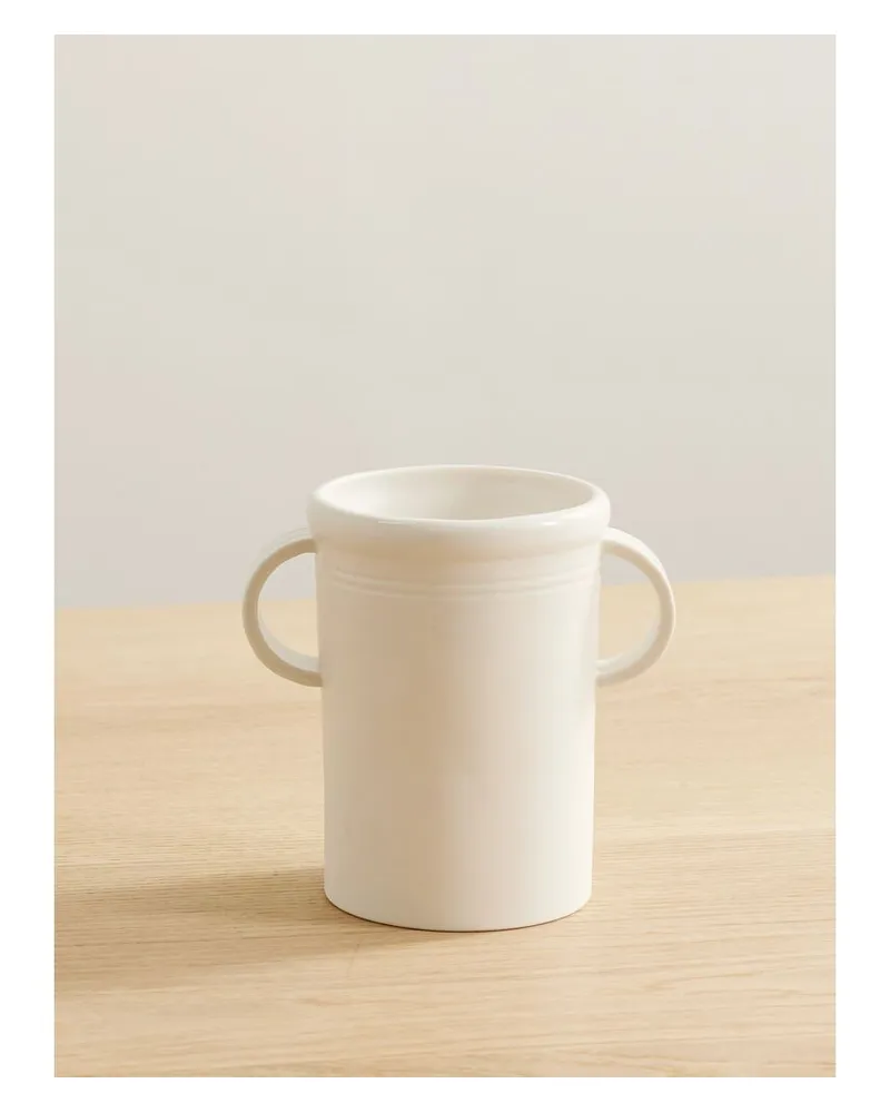 Brunello Cucinelli Keramikvase - Weiß Weiß