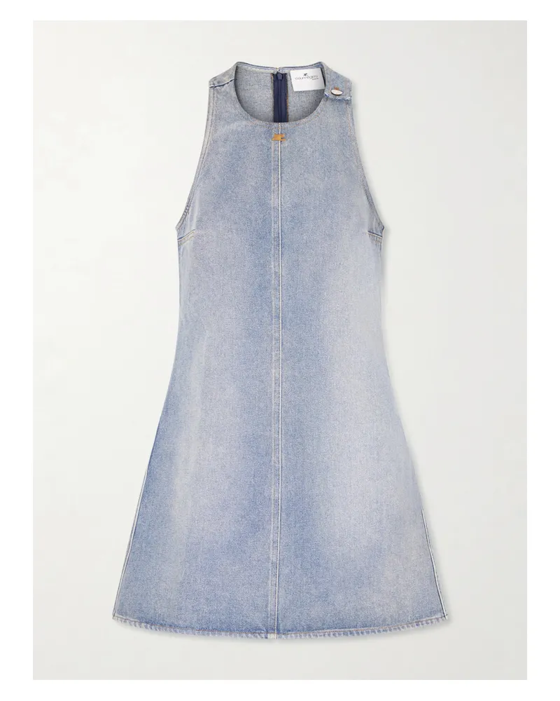 Courrèges Heritage Mini-jeanskleid - Blau Blau