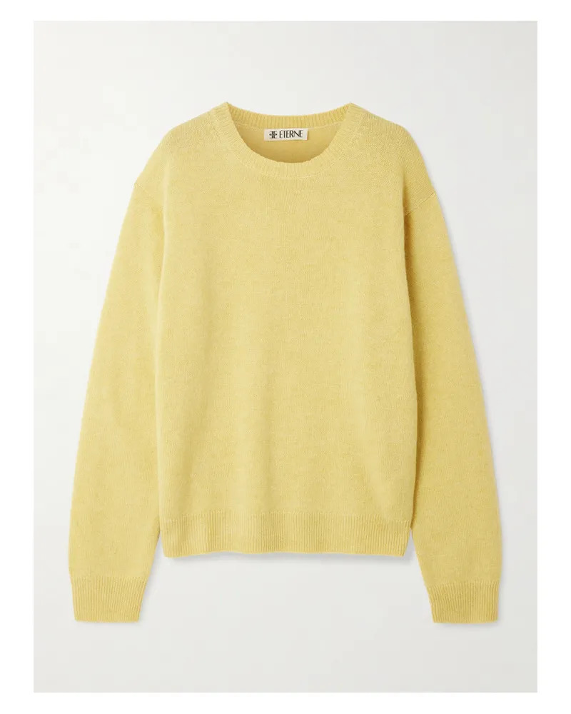 ÉTERNE James Cashmere Sweater - Yellow Yellow