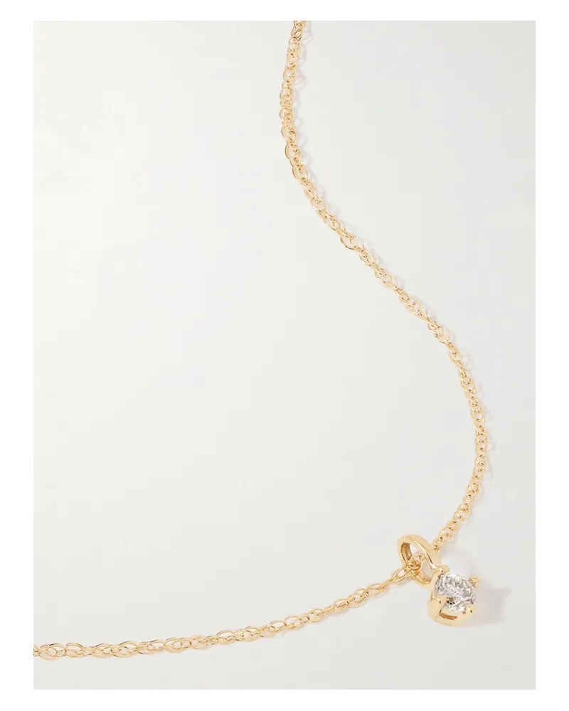 Stone & Strand Kette Aus 14 Karat Gold Mit Diamant Gold