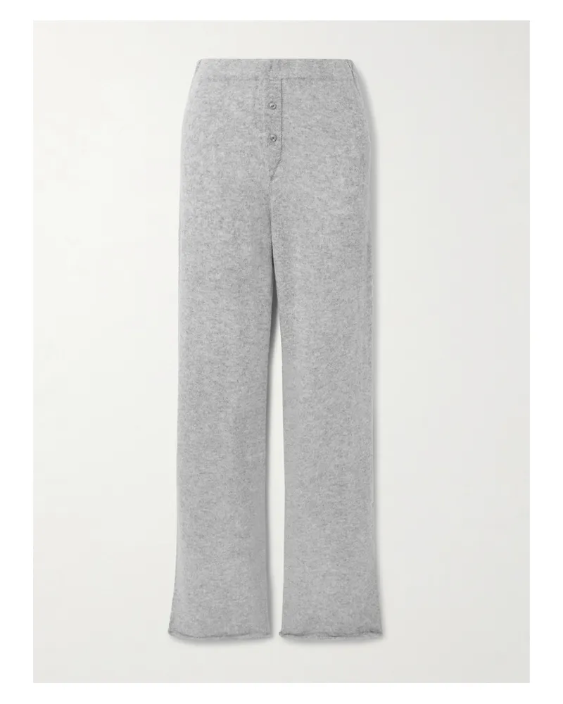 ÉTERNE Cruz Kaschmirhose Mit Weitem Bein - Grau Grau