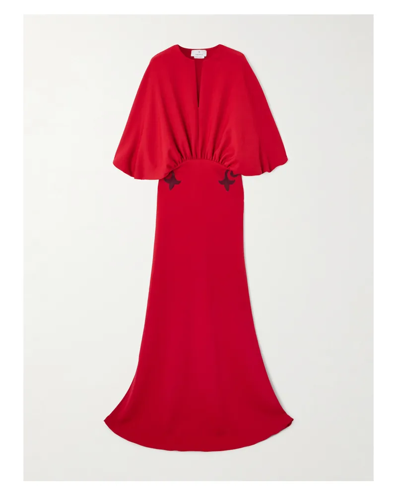 THEMIS Z Sirin Maxikleid Aus Crêpe - Rot Rot