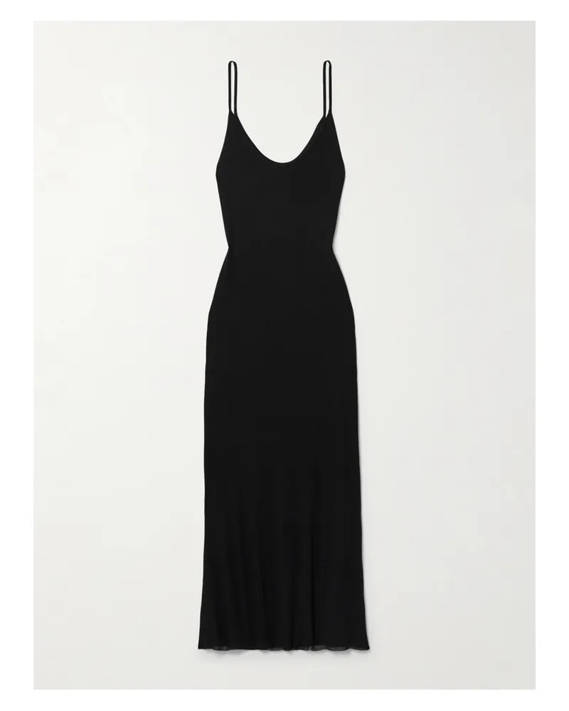 KHAITE Leesal Midikleid Aus Jersey - Schwarz Schwarz