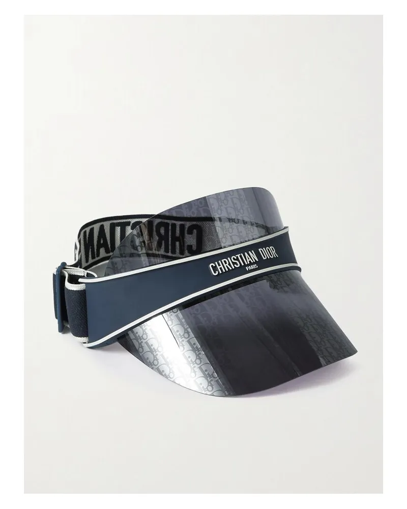 Dior Diorclub V1u Visor Aus Perspex® Und Jacquard Aus Einer Baumwollmischung - Blau Blau