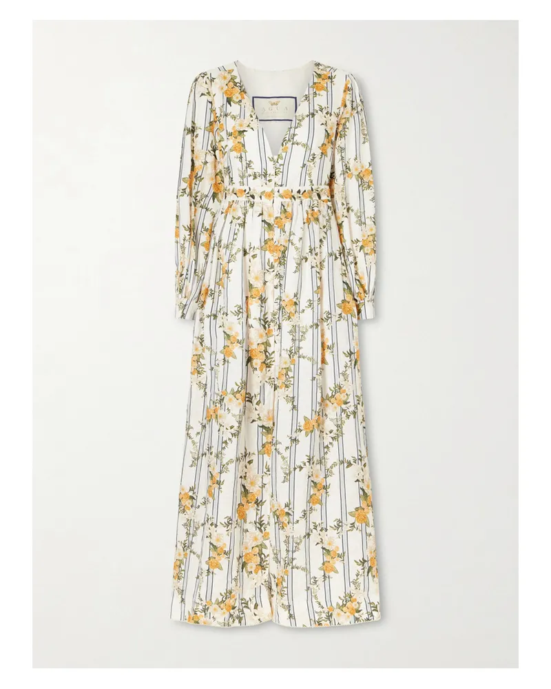 AGUA BENDITA Frambuesa Valle Linen Dress - Multi Multi