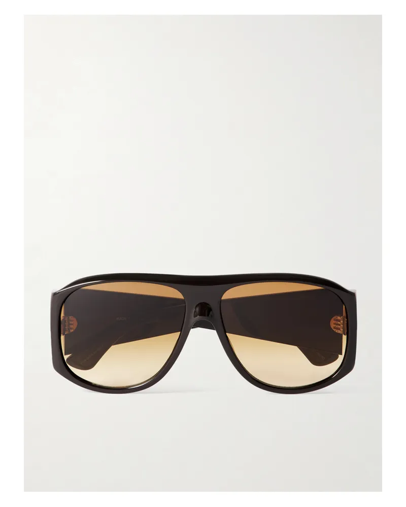 Chloé Izia Aviator-style Acetate Sunglasses - Brown Brown