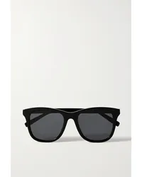 Saint Laurent Sonnenbrille mit Eckigem Rahmen aus Azetat Schwarz