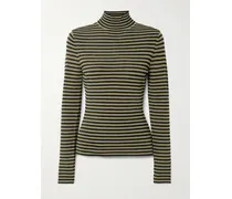 Didi Striped Knitted Sweater - Green