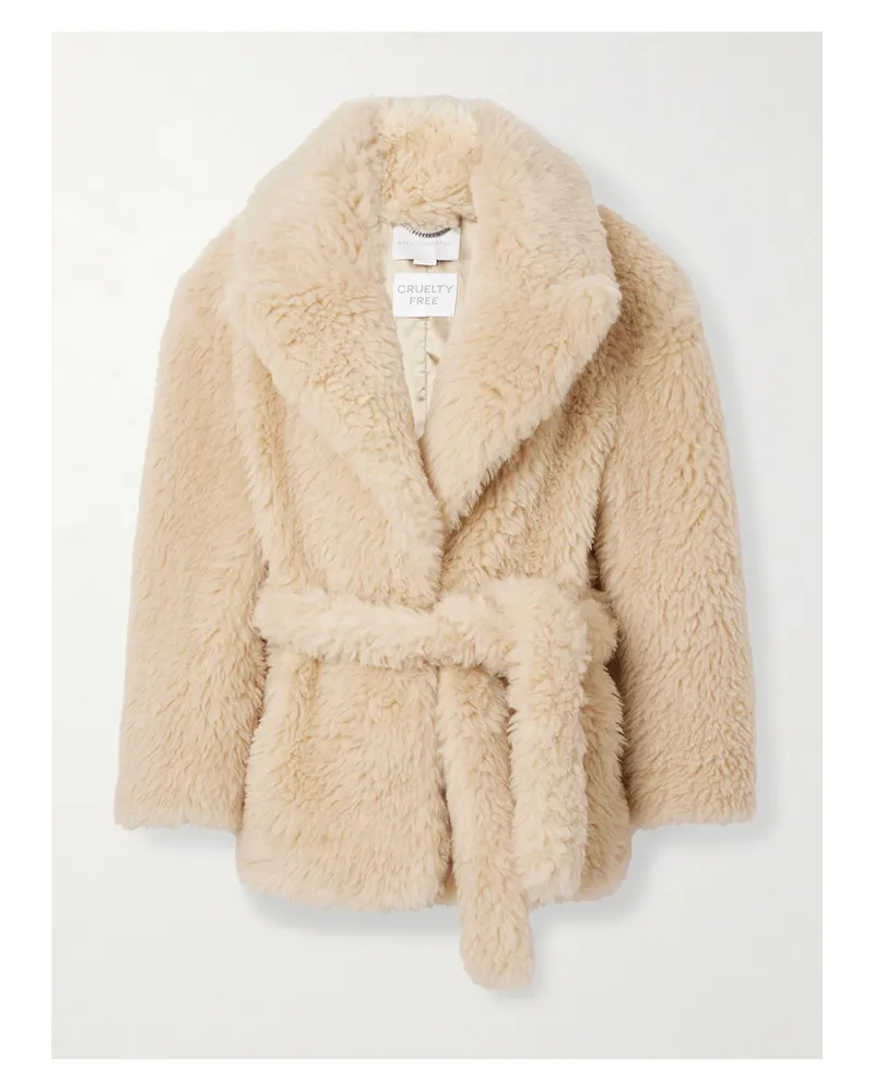 Stella McCartney Mantel Aus Fleece Aus Einer Wollmischung - Creme Creme