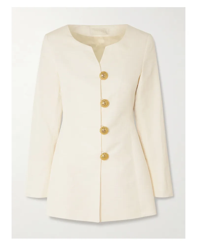 DESTREE Claude Blazer Aus Faille Aus Einer Baumwollmischung Mit Verzierungen - Ecru Ecru