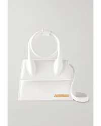 Jacquemus Le Chiquito Noeud Schultertasche aus Leder Weiß