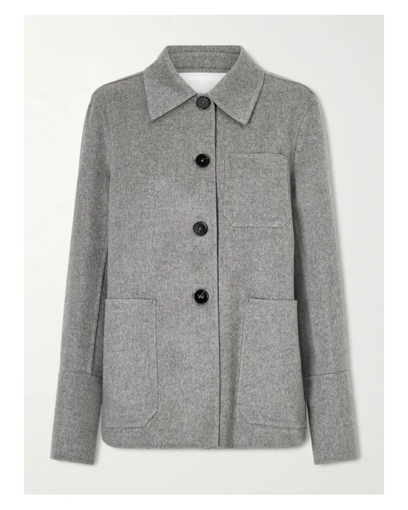 Jil Sander Cashmere-felt Jacket - Gray Gray