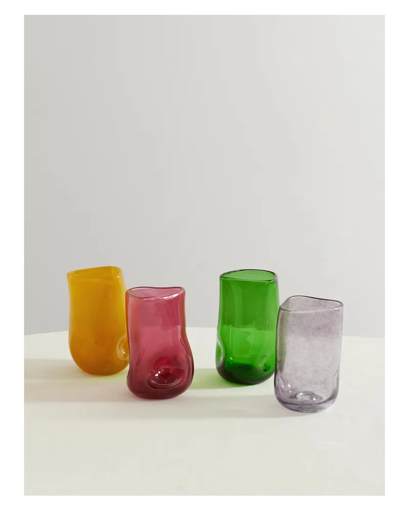 Completedworks Set Aus Vier Bechern Aus Recyceltem Glas - Mehrfarbig Mehrfarbig